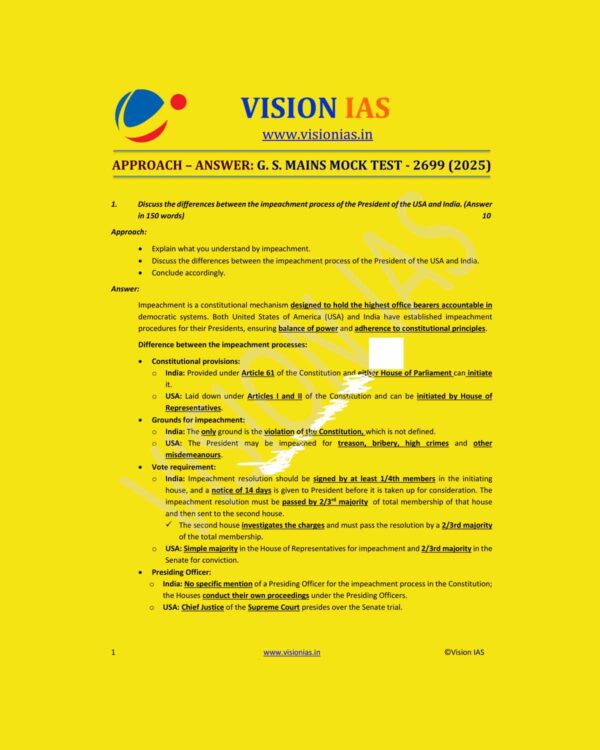 VISIONIAS 2025 TEST-9 2699 MODEL ANSWER 2025 FINAL (ENGLISH) {BLACK AND WHITE}