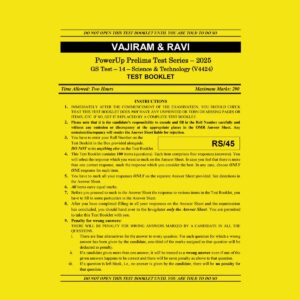 VAJIRAM AND RAVI 2025 TEST-14 (SCIENCE & TECHNOLOGY) (V4424) 2025 FINAL (ENGLISH) {BLACK AND WHITE}