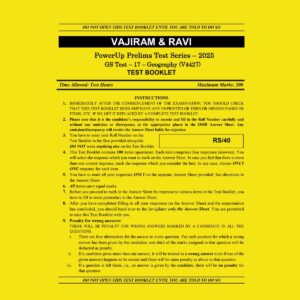 VAJIRAM & RAVI 2025 TEST-17 (GEOGRAPHY) (V4427) 2025 FINAL (ENGLISH) {BLACK AND WHITE}