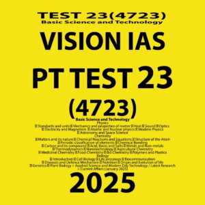 VISIONIAS 2025 PT TEST 23 (4723) FINAL SCIENCE & TECHNOLOGY (ENGLISH) {BLACK AND WHITE}
