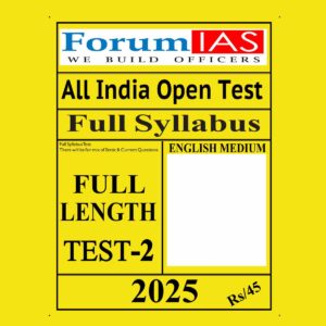 FORUM IAS 2025 ALL INDIA MOCK FULL TEST-2 2025 FINAL (ENGLISH) {BLACK AND WHITE}