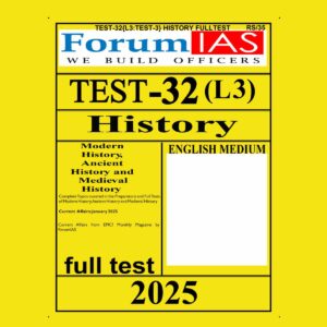 FORUM IAS 2025 TEST-32 (L3 TEST-3) ECONOMICS FULL TEST 2025 FINAL (ENGLISH) {BLACK AND WHITE}