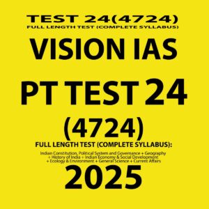 VISIONIAS 2025 PT TEST 24(4724) FINAL FULL LENGTH TEST (ENGLISH) {BLACK AND WHITE}