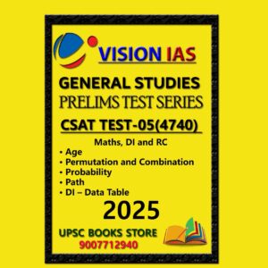 VISIONIAS HINDI 2025 CSAT TEST -5 2025 FINAL (HINDI) {BLACK AND WHITE}