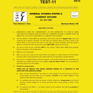 RAU,S IAS 2025 TEST-11 (CA-AUG2024) 2025 FINAL (ENGLISH) {BLACK AND WHITE}