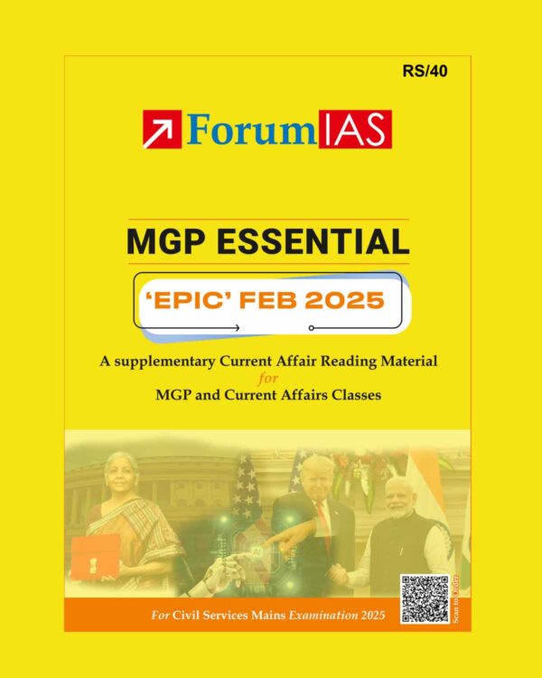 FORUM IAS EPIC CURRENT AFFIARS FEB 2025 FINAL (ENGLISH) {BLACK AND WHITE}