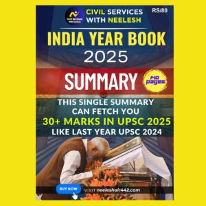 NEELESH KUMAR SINGH TOPPERS NOTES INDIA YEAR BOOKSUMMARY 2025 FINAL (ENGLISH) {BLACK AND WHITE}