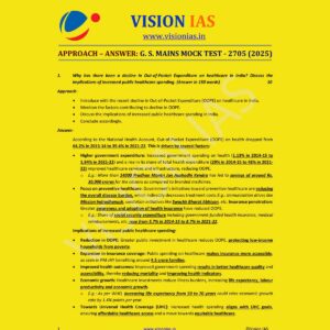 VISION IAS 2025 TEST-15 2705 MODEL ANSWER 2025 FINAL (ENGLISH) {BLACK AND WHITE}