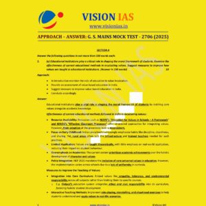 VISION IAS 2025 TEST-16 2706 MODEL ANSWER 2025 FINAL (ENGLISH) {BLACK AND WHITE}