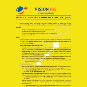 VISION IAS 2025 TEST-17 2707 MODEL ANSWER 2025 FINAL (ENGLISH) {BLACK AND WHITE}