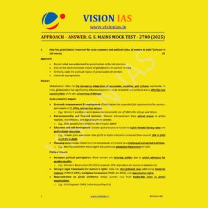 VISION IAS 2025 TEST-18 2708 MODEL ANSWER 2025 FINAL (ENGLISH) {BLACK AND WHITE}