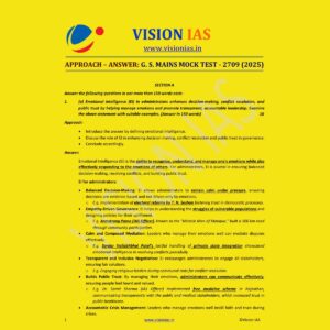 VISION IAS 2025 TEST-19 2709 MODEL ANSWER 2025 FINAL (ENGLISH) {BLACK AND WHITE}
