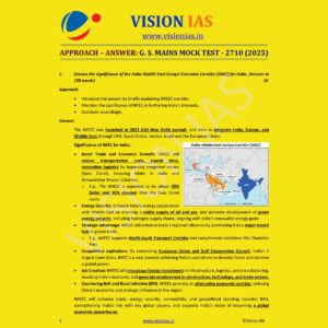 VISION IAS 2025 TEST-20 2710 MODEL ANSWER 2025 FINAL (ENGLISH) {BLACK AND WHITE}