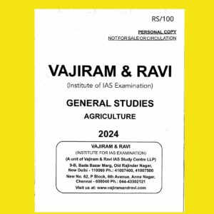 VAJIRAM AND RAVI 2025 AGRICULTURE PRINTED FINAL (ENGLISH) {BLACK AND WHITE}