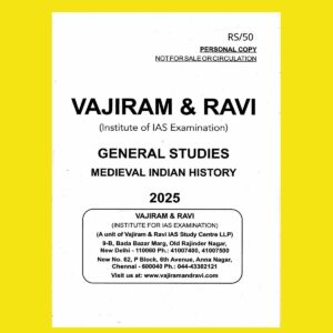 VAJIRAM AND RAVI 2025 PRINTED MEDIEVAL INDIAN HISTORY FINAL (ENGLISH) {BLACK AND WHITE}