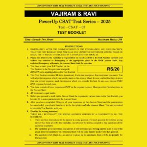 VAJIRAM & RAVI 2025 CSAT TEST-3 2025 FINAL (ENGLISH) {BLACK AND WHITE}