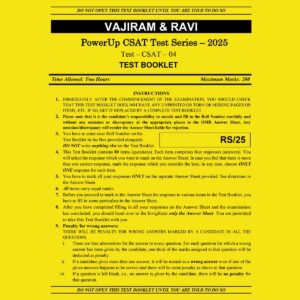 VAJIRAM & RAVI 2025 CSAT TEST-4 2025 FINAL (ENGLISH) {BLACK AND WHITE}
