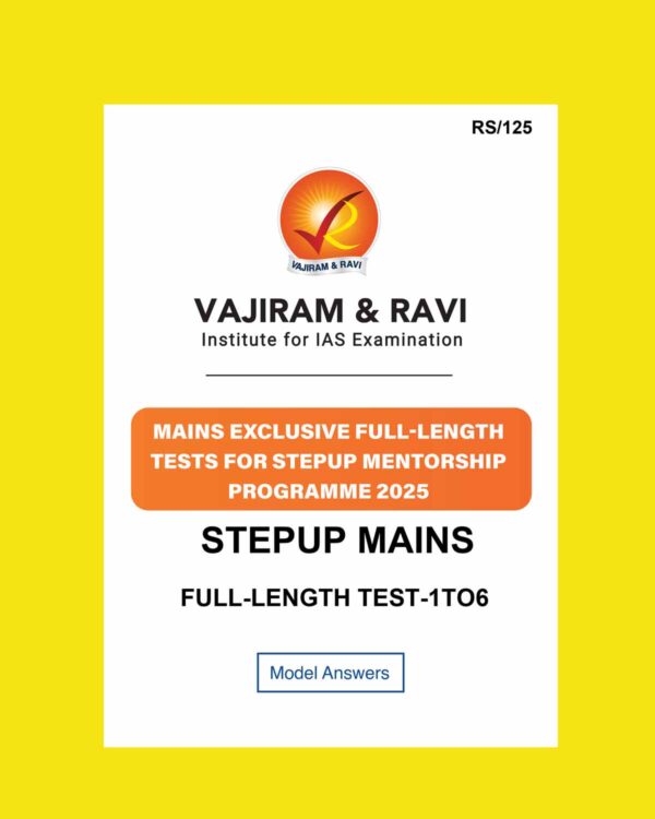 VAJIRAM& RAVI STETUP 2025 FULL TEST-1TO6 2025 FINAL (ENGLISH) {BLACK AND WHITE}