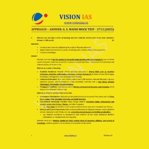 VISION IAS 2025 MODEL ANSWERS TEST-23 2713 MODEL ANSWER 2025 FINAL (ENGLISH) {BLACK AND WHITE}