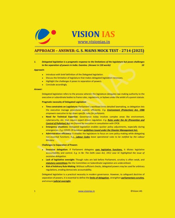VISION IAS 2025 MODEL ANSWERS TEST-24 2714 MODEL ANSWERS 2025 FINAL (ENGLISH) {BLACK AND WHITE}