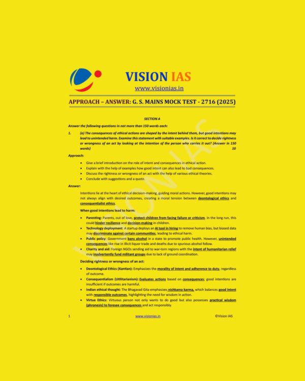 VISION IAS 2025 MODEL ANSWERS TEST-26 2716 MODEL ANSWER 2025 FINAL (ENGLISH) {BLACK AND WHITE}