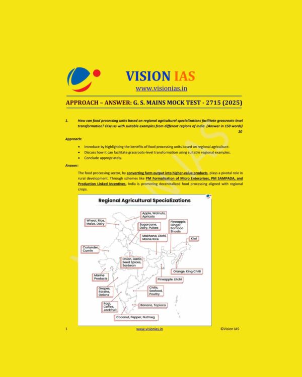VISIONIAS 2025 MODEL ANSWERS TEST-25 2715 MODEL ANSWER 2025 FINAL (ENGLISH) {BLACK AND WHITE}