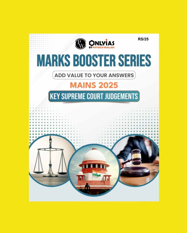 PW ONLY IAS mark booster series 2025 mains Key Supreme Court Judgments 2025 final (ENGLISH) {BLACK AND WHITE}