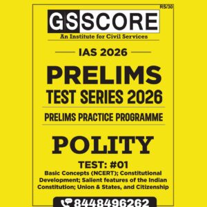 GS SCORE 2026 TEST-1 TO TEST-5 2026 FINAL (ENGLISH) {BLACK AND WHITE} GROUPED