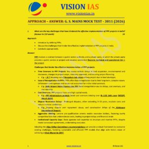 VISION IAS 2026 MODEL ANSWERS TEST-5 (3811) MODEL ANSWER 2026 FINAL (ENGLISH) {BLACK AND WHITE}