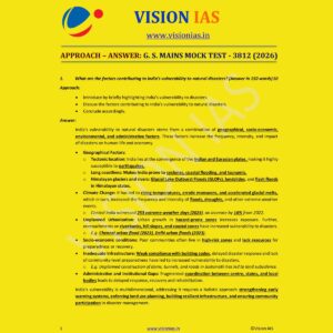 VISION IAS 2026 MODEL ANSWERS TEST-6 (3812) MODEL ANSWER 2026 FINAL (ENGLISH) {BLACK AND WHITE}
