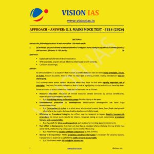 VISION IAS 2026 MODEL ANSWER TEST-8 (3814) MODEL ANSWER 2026 FINAL (ENGLISH) {BLACK AND WHITE}