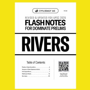 CIVILS DAILY IAS 2026 DOMINATE PRELIMS FLASH NOTES RIVERS 2026 FINAL (ENGLISH) {BLACK AND WHITE}