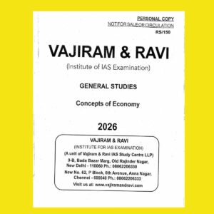 VAJIRAM & RAVI YOLLOW BOOK PRINTED NOTES 2026 CONCEPTS OF ECONOMY 2026 FINAL (ENGLISH) {BLACK AND WHITE}