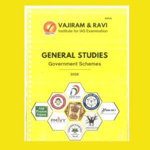 VAJIRAM & RAVI YOLLOW BOOK PRINTED NOTES 2026 GOVERNMENT SCHEMES 2026 FINAL (ENGLISH) {BLACK AND WHITE}