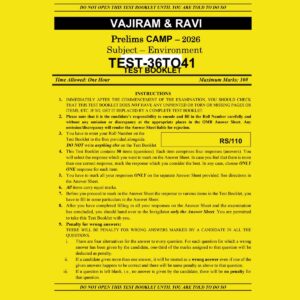 VAJIRAM&RAVI 2026 CAMP TEST-36TO41 ENVIRONMENT 2026 FINAL (ENGLISH) {BLACK AND WHITE}