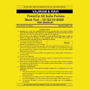 VAJIRAM & RAVI 2026 ALL INDIA MOCK TEST-2 2026 FINAL (ENGLISH) {BLACK AND WHITE}