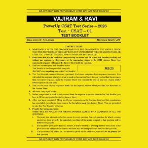 VAJIRAM & RAVI 2026 CSAT TEST-1 FINAL (ENGLISH) {BLACK AND WHITE}