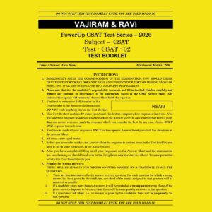 VAJIRAM & RAVI 2026 CSAT TEST-2 FINAL (ENGLISH) {BLACK AND WHITE}