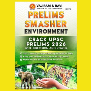 VAJIRAM & RAVI 2026 PRELIMS SMASHER ENVIRONMENT FINAL (ENGLISH) {BLACK AND WHITE}