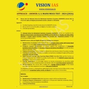 VISION IAS 2026 MAINS TEST-18 (3824) MODEL ANSWER FINAL (ENGLISH) {BLACK AND WHITE